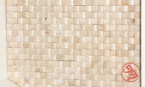 سنگ آنتیک حصیری سفید آنتیک سنگ خشتی